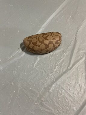 Coach Brown Signature 'C' Pattern Eyewear Case
